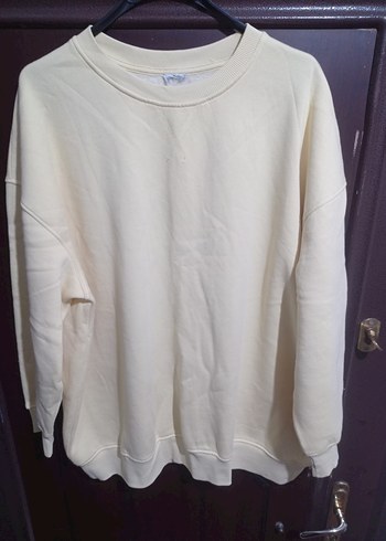 Kadın Sweatshirt, Bisiklet Yaka, Salaş Kesim - Görsel 16