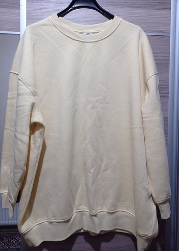 Kadın Sweatshirt, Bisiklet Yaka, Salaş Kesim - Görsel 17