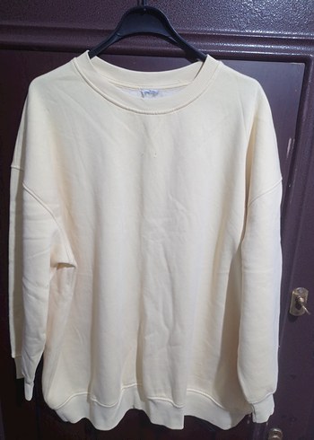 Kadın Sweatshirt, Bisiklet Yaka, Salaş Kesim - Görsel 14