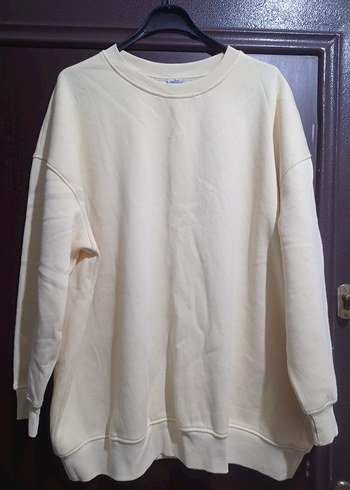 Kadın Sweatshirt, Bisiklet Yaka, Salaş Kesim - Görsel 18