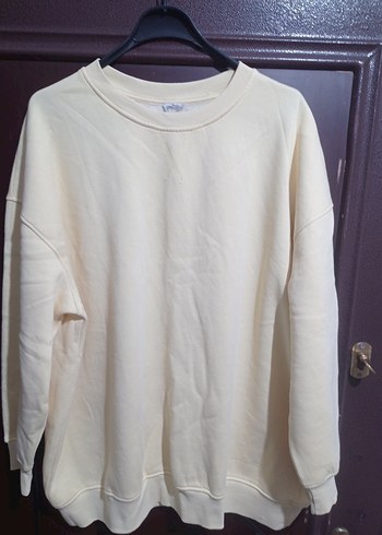 Kadın Sweatshirt, Bisiklet Yaka, Salaş Kesim - Görsel 15