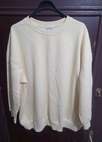 Kadın Sweatshirt, Bisiklet Yaka, Salaş Kesim - Görsel 12