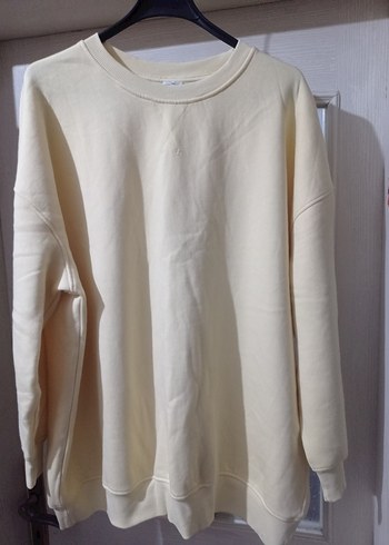 Kadın sarı Basic Sweatshirt - Görsel 10