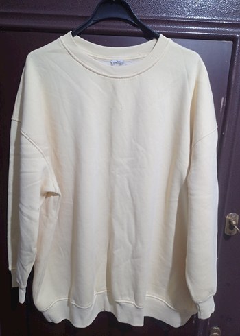 Kadın sarı Basic Sweatshirt - Görsel 12