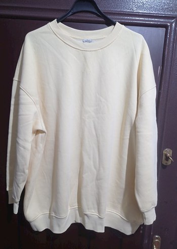 Kadın sarı Basic Sweatshirt - Görsel 15