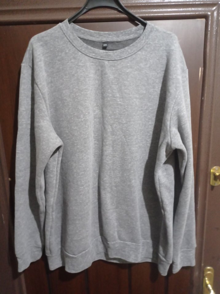 Gri Kadın Sweatshirt Uzun Kollu Salaş Kesim - Görsel 3