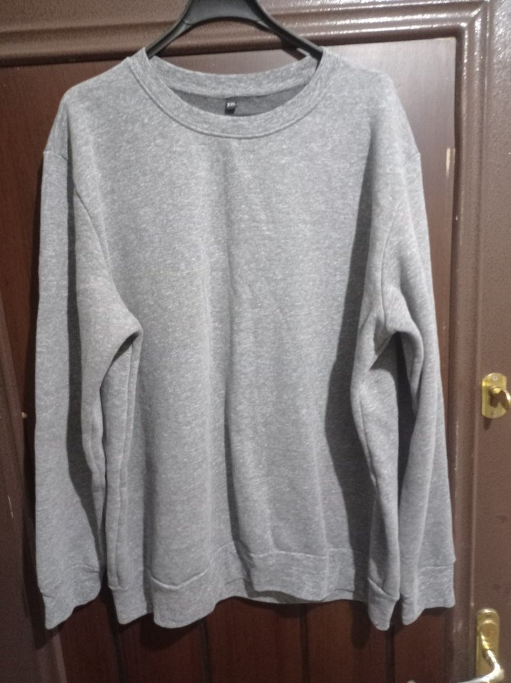 Gri Kadın Sweatshirt Uzun Kollu Salaş Kesim - Görsel 2