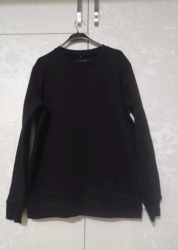 Siyah Kadın Oversize Sweatshirt - Görsel 2