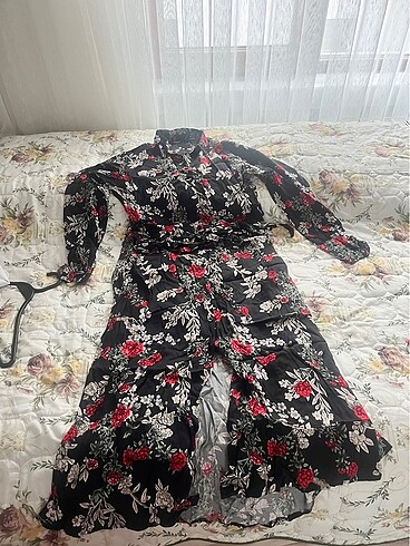 40 Beden Çiçekli yazlık elbise