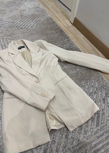 ipekyol Ekru İnce Kesim Blazer Ceket