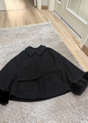 Rinascimento made in italy Siyah Pelus Ceket