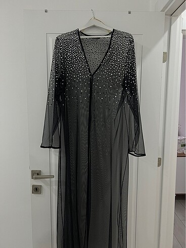 Ykz ceylan şifon taşlı abaya