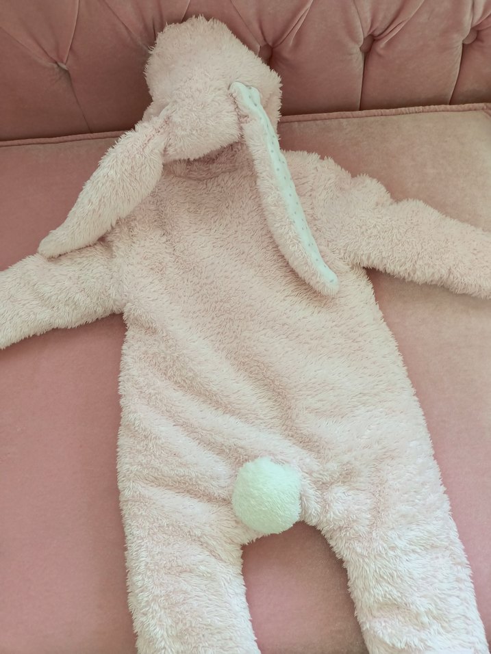 Beyaz Kürklü Kapüşonlu Bebek Tulumu - Görsel 2