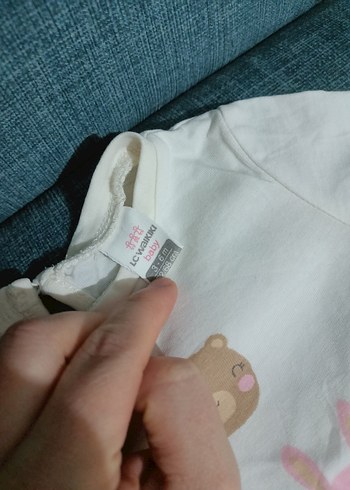 Kız Bebek Uzun Kollu Pamuklu Sweatshirt - Görsel 3