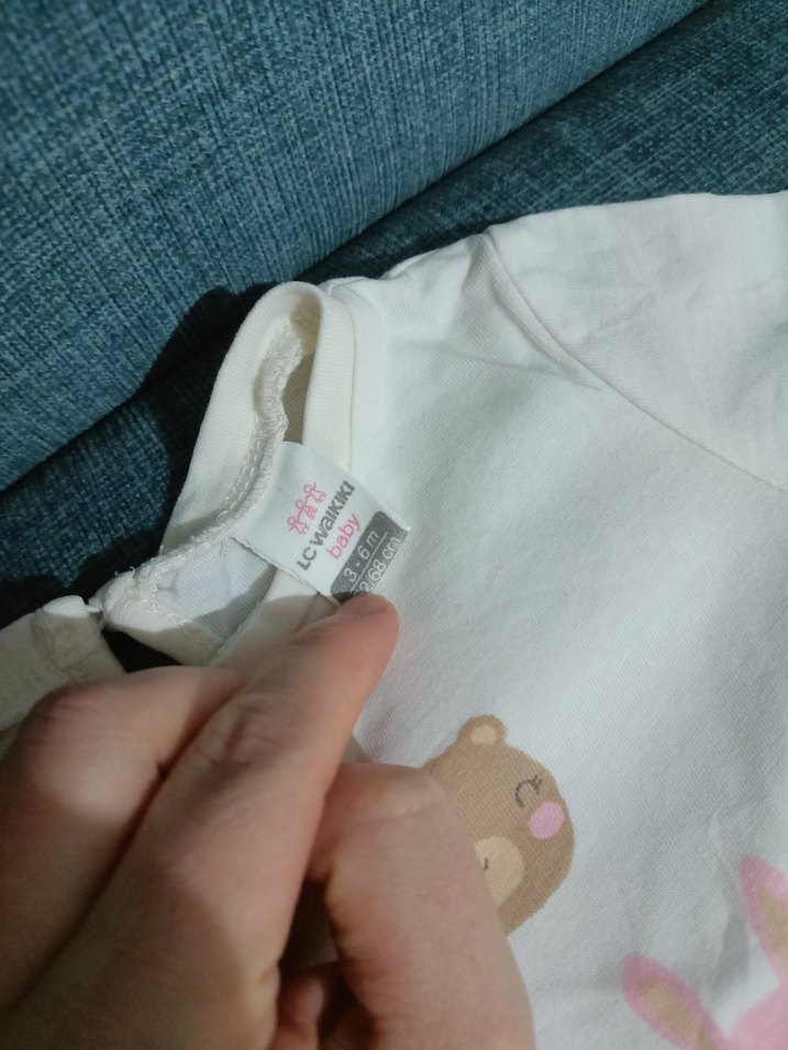 Kız Bebek Uzun Kollu Pamuklu Sweatshirt - Görsel 3