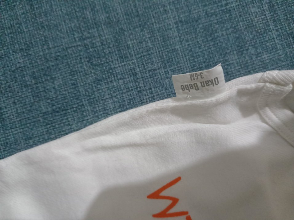 Beyaz Baskılı Kolsuz Bebek Çıtçıtlı Body 3-6 Ay - Görsel 2