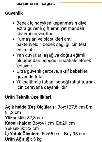 Beden gri Renk Joie Illusion Park Gri Oyun Parkı Yatak