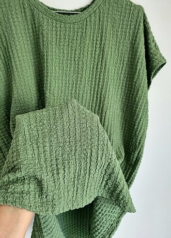 xl Beden yeşil Renk Bluz tşört