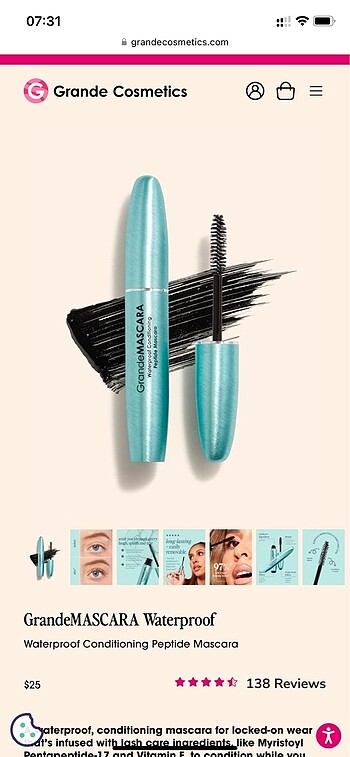 Grande MASCARA Waterproof