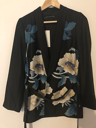 Belden bağlamalı blazer