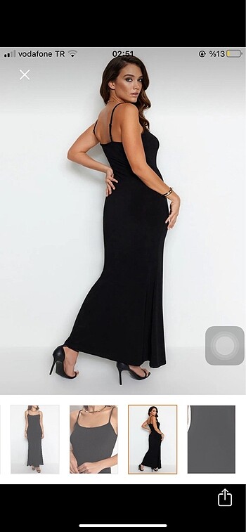 Trendyol & Milla Siyah Fitted Elbise