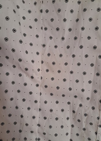 H&M Puantiyeli Beyaz Kadın Gömlek - Görsel 3