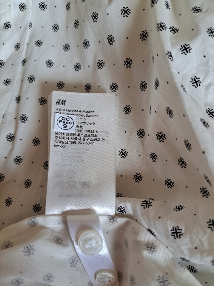 H&M Puantiyeli Beyaz Kadın Gömlek - Görsel 5