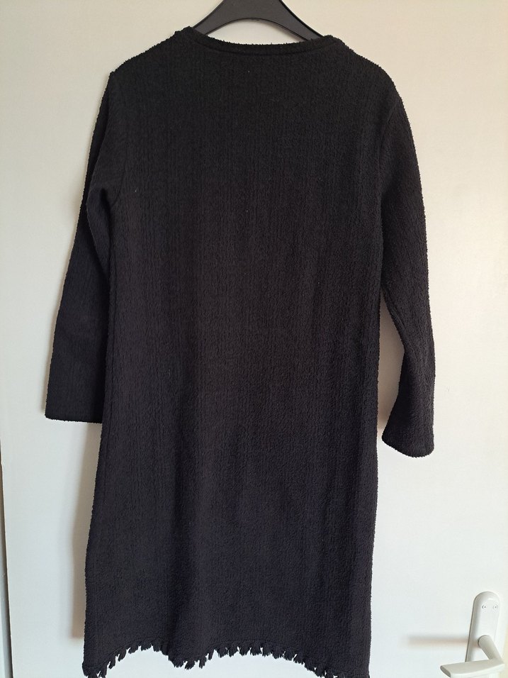 Siyah  Triko Elbise - Görsel 3