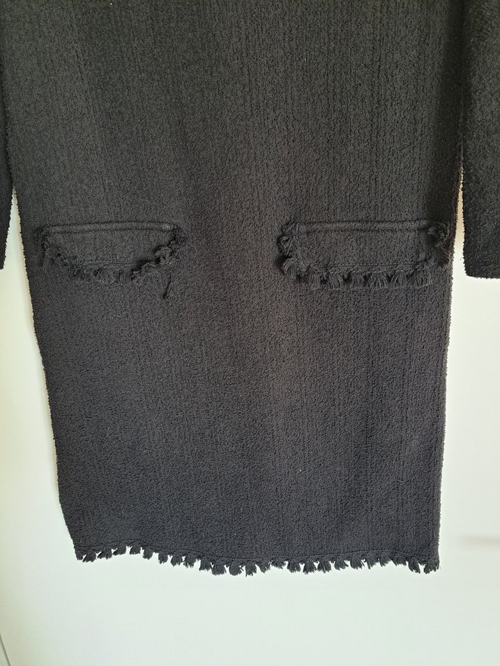 Siyah  Triko Elbise - Görsel 4