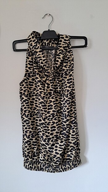 Leopar desenli #bluz