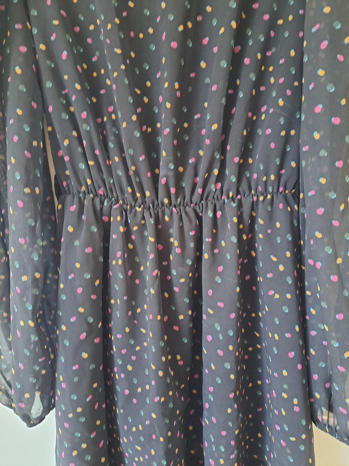 Uzun Kollu Büzgülü Kadın #Elbise - Görsel 2