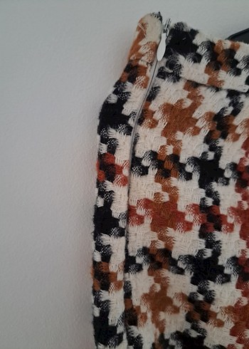 Renkli Mini Yün Etek - Görsel 3