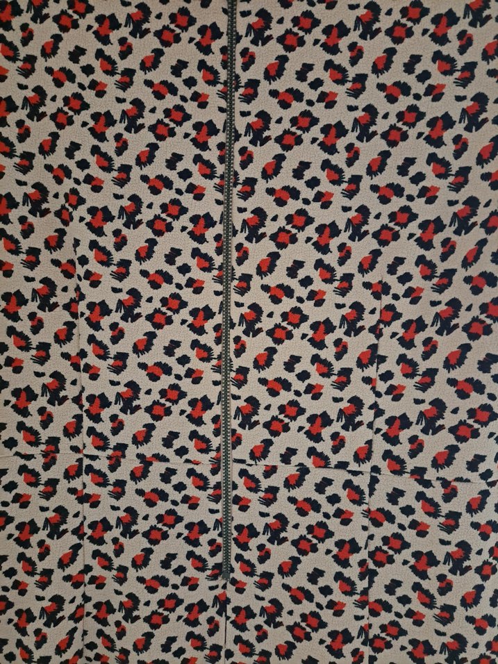 Leopar Desenli Kısa Kollu Midi Elbise - Görsel 4