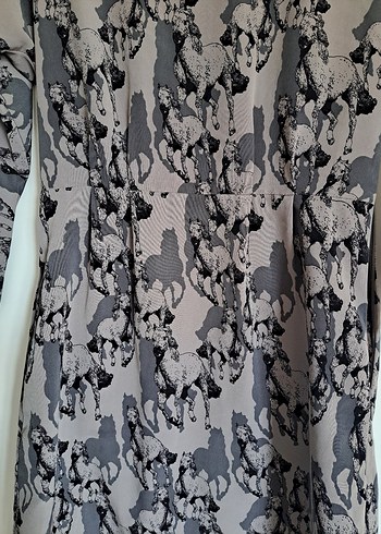 At Baskılı Kadın Elbise - Görsel 4