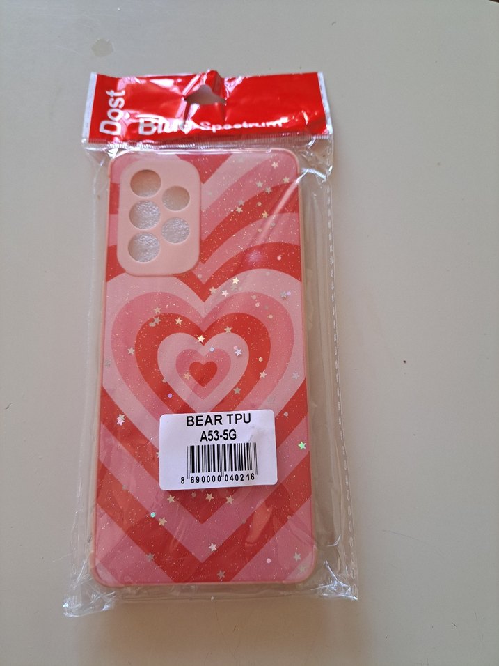 Pembe Parlak Kalp Desenli Telefon Kılıfı - Görsel 3