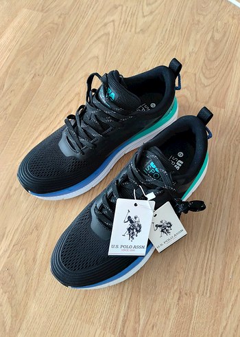43 Beden U.S. Polo Assn. Turkuaz Spor Ayakkabı43