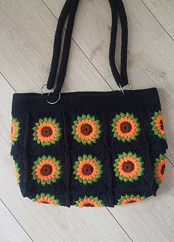 Papatya motif çanta