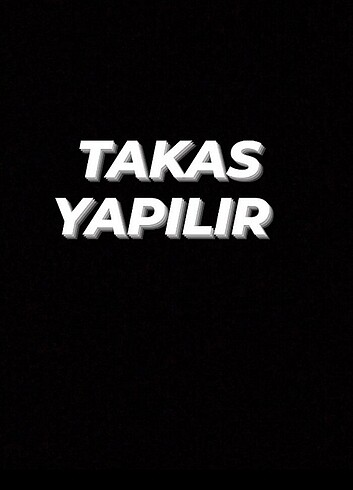 Takas yapılır 