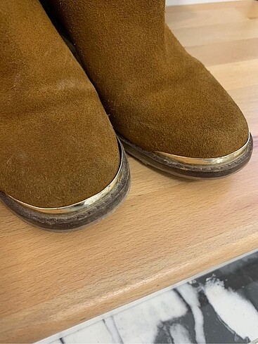 36 Beden camel Renk Taba süet çizme