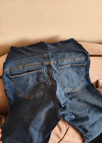 Koyu Mavi Rahat Hamile Kot Pantolon - Görsel 4