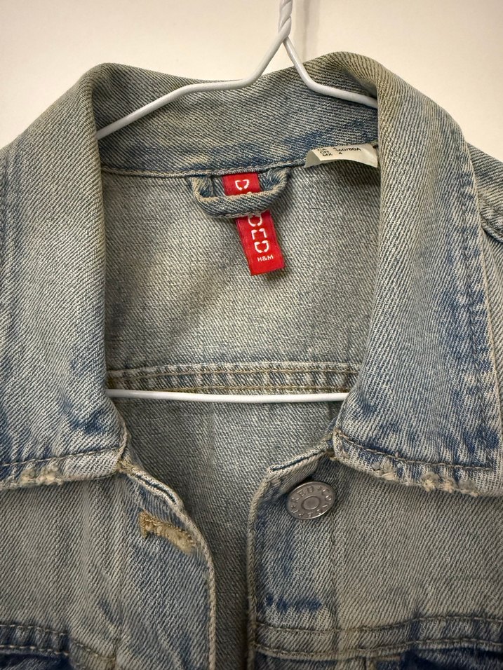 H&M Marka Kadın Kolsuz Denim Yekek - Görsel 2
