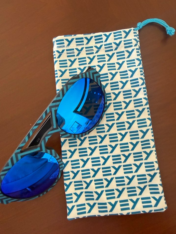 Orjinal İtalyan Eyeye Marka Aynalı Mavi Güneş Gözlüğü - Görsel 2