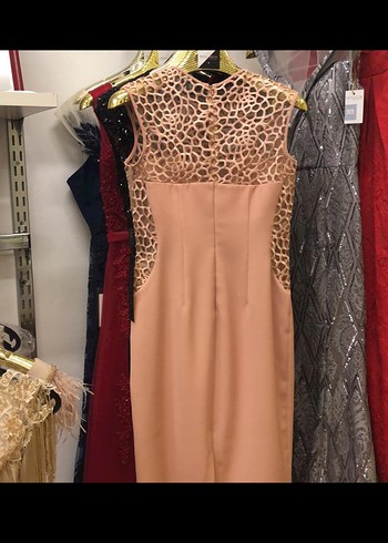 l Beden camel Renk Kısa elbise