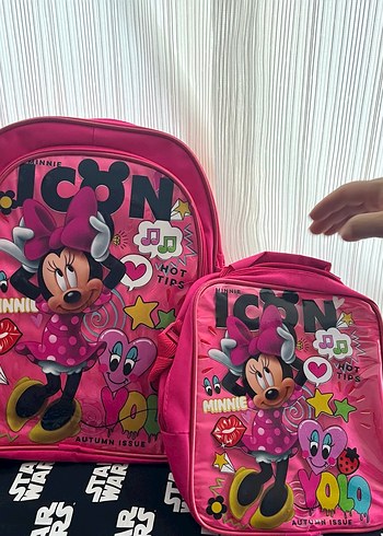 Pembe Minnie Mouse Çocuk Sırt Çantası - Görsel 3
