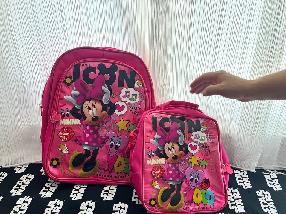 Pembe Minnie Mouse Çocuk Sırt Çantası - Görsel 3