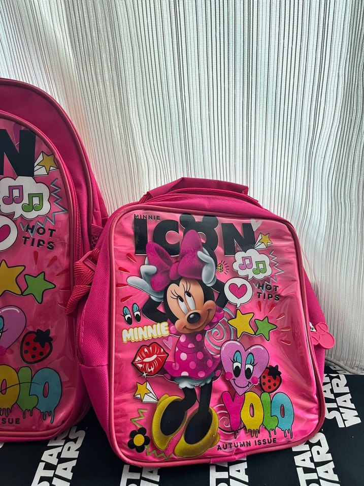 Pembe Minnie Mouse Çocuk Sırt Çantası - Görsel 2
