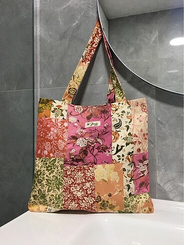 Diğer Etnik desen kanvas kumaş çanta