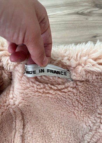 Bej Süet Kürklü Kadın Kaban - Görsel 8