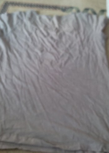 Gri V Yaka Baskılı Hamile Tişörtü - Görsel 6