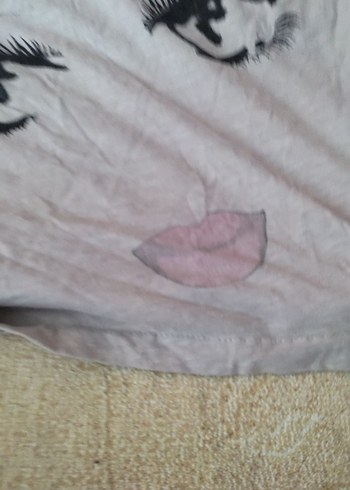 Gri V Yaka Baskılı Hamile Tişörtü - Görsel 9